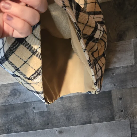 Forever 21 Plaid Mini Skirt in Tan, Black, and White - Picture 7 of 7